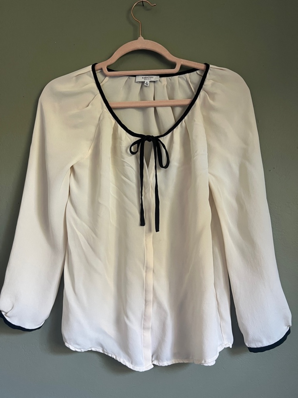Babaton Aritzia silk blouse